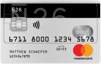N26 Mastercard Debitcard Debitkarte