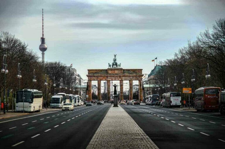 Brandelburger tor in berlijn voor een verzekering stage duitsland